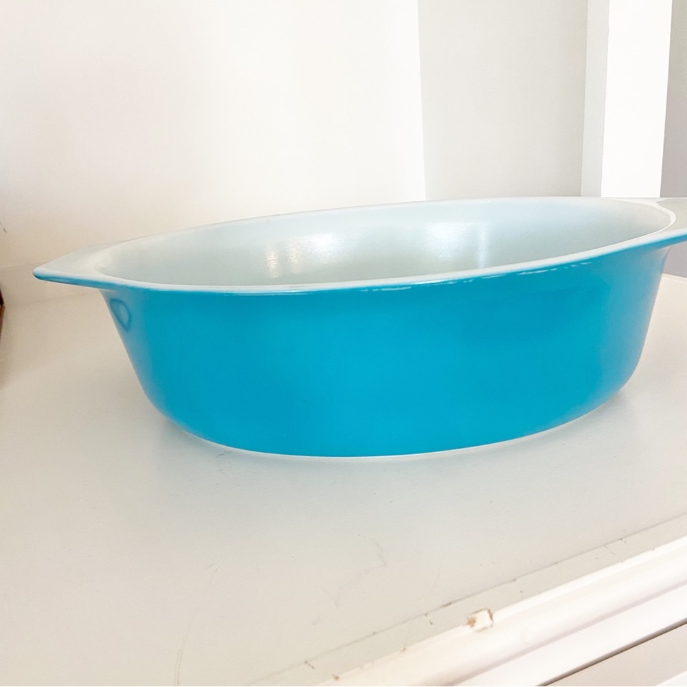 Vintage Pyrex Apollo Blue Lidded Casserole Dish 2.5 Quart - Picture 5 of 6